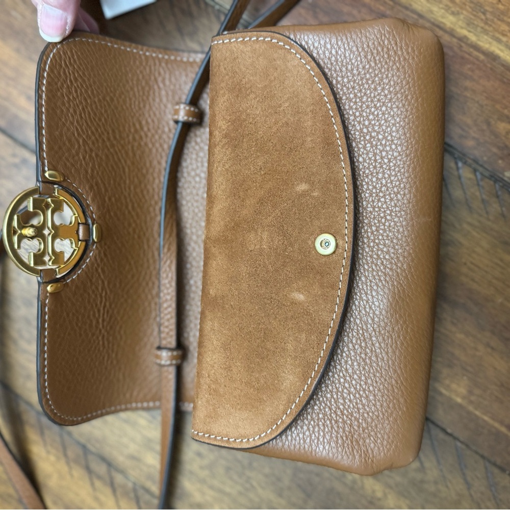 Tory Burch Tan Miller Wallet Crossbody Leather Bag retail $328 - Picture 8 of 9